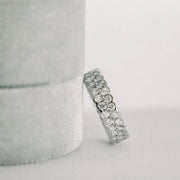 Round Brilliant Cut Full Eternity Bezel Set Wedding Band Mapple Gems